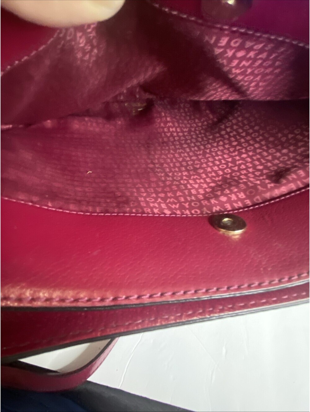 Kate Spade Wellesley Durham Raspberry Bag - Picture 10 of 14